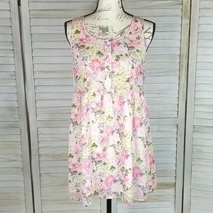 Vintage Pastel Floral Dress